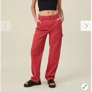 Cotton On Carpenter Jean- Red